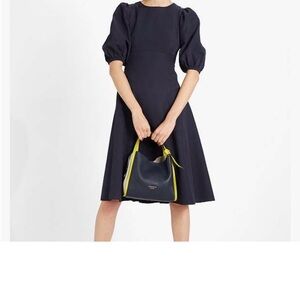 Kate Spade Midnight Navy Blue Pearl Embellished Dress